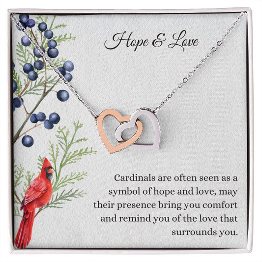 Hope and Love Memorial Cardinal Necklace