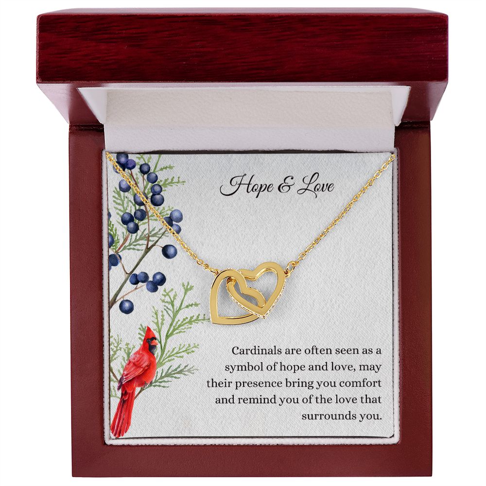 Hope and Love Memorial Cardinal Necklace