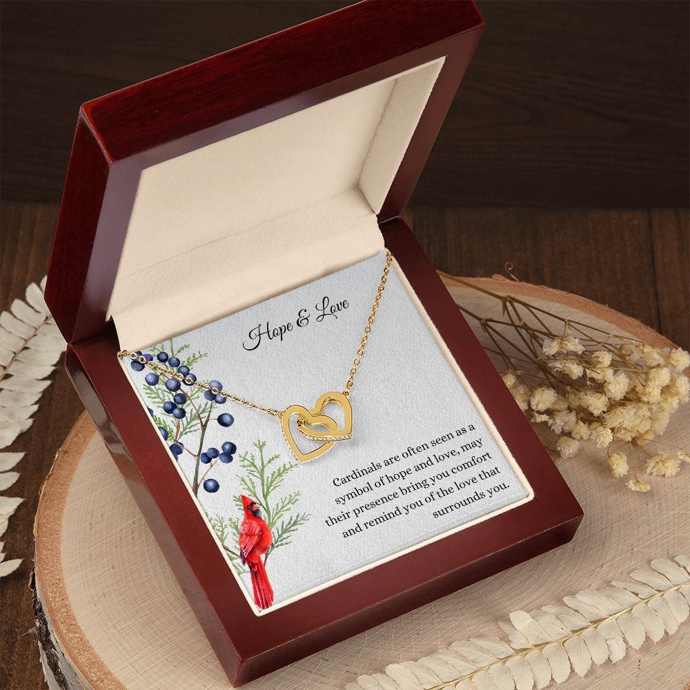 Hope and Love Memorial Cardinal Necklace