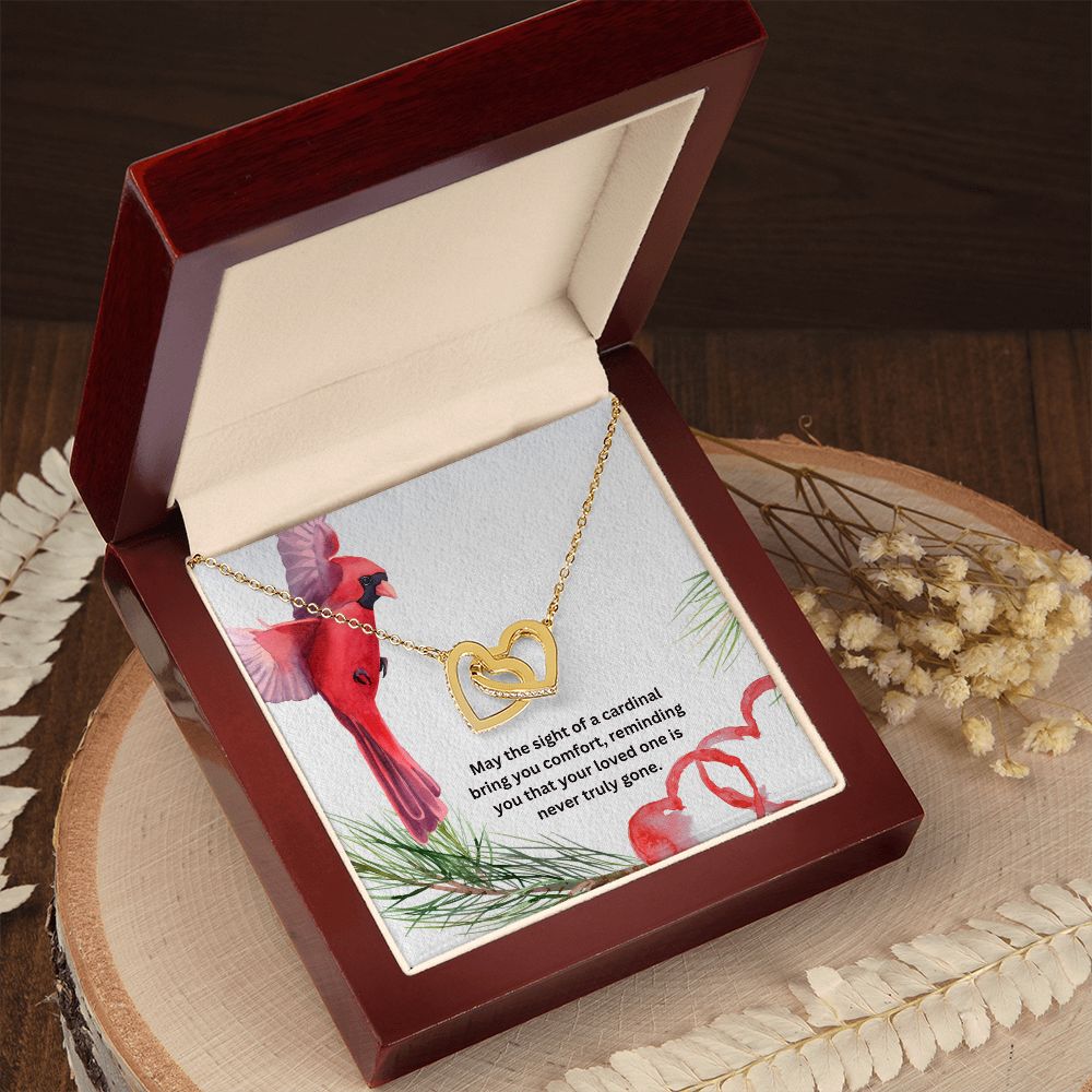 Interlocking Memorial Necklace Cardinal