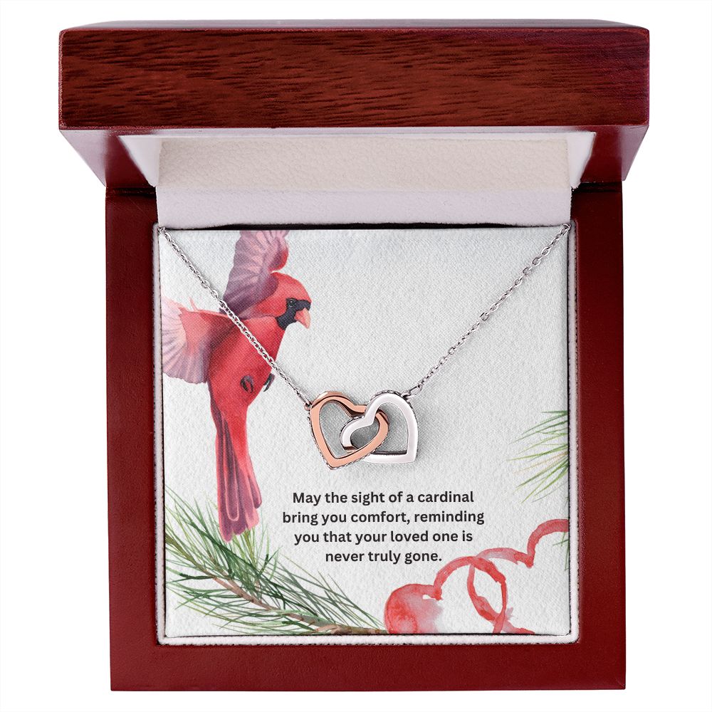 Interlocking Memorial Necklace Cardinal