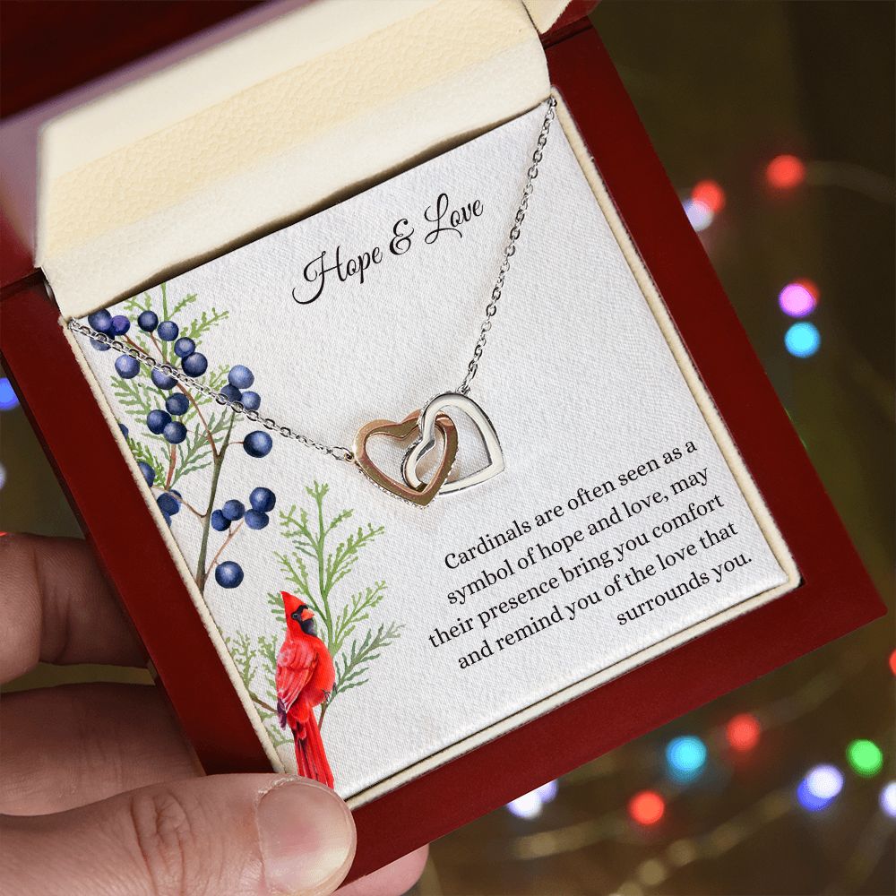 Hope and Love Memorial Cardinal Necklace