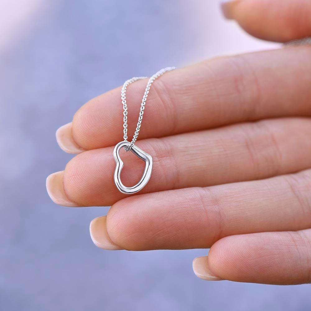 To My Mommy With Love Kisses and Kicks from your Tummy Necklace