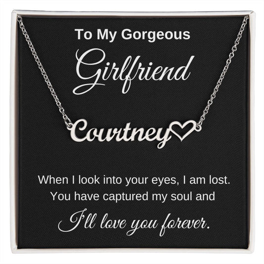 Personalized Girlfriend Necklace I'll Love you forever