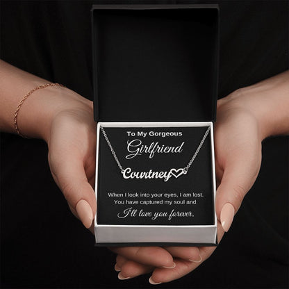 Personalized Girlfriend Necklace I'll Love you forever