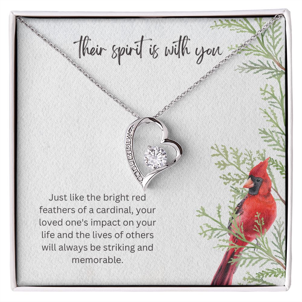 Their spirit is with You Forever Memorial Necklace