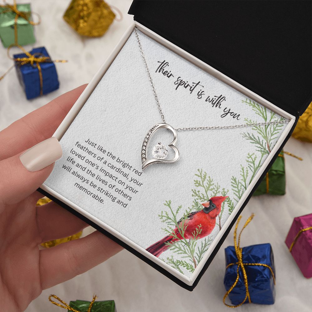 Their spirit is with You Forever Memorial Necklace