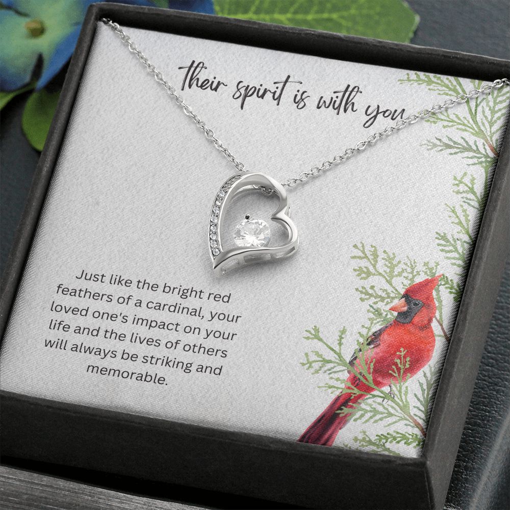 Their spirit is with You Forever Memorial Necklace