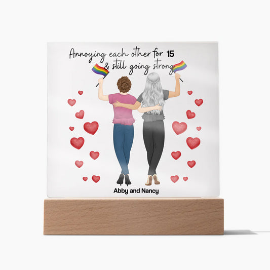 LGBTQ Annoying Each Other After Custom Acrylic Square Plaque