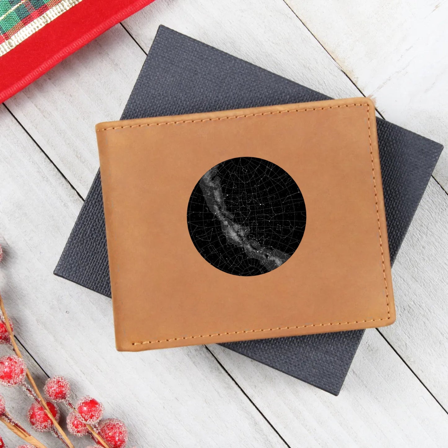 Star Map The Night We Met Graphic Leather Wallet