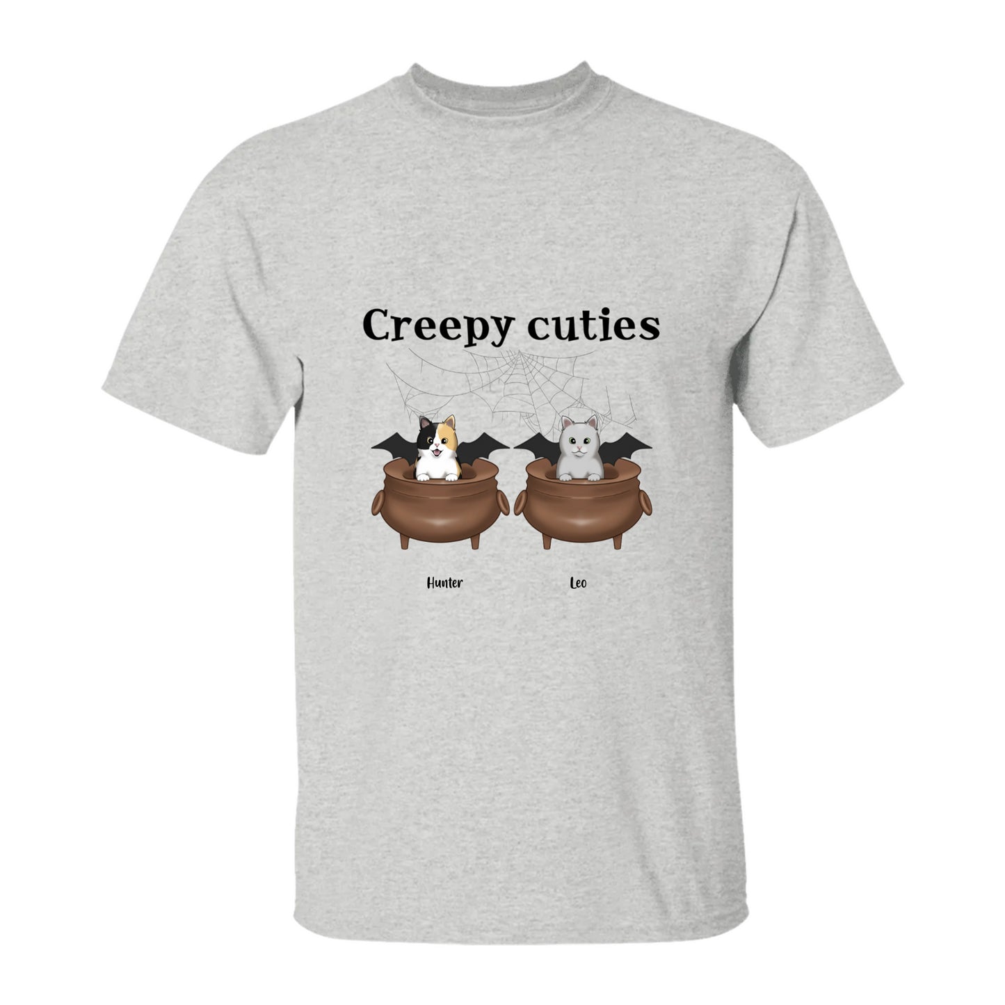 Creepy Cuties Personalized Cats T-Shirt