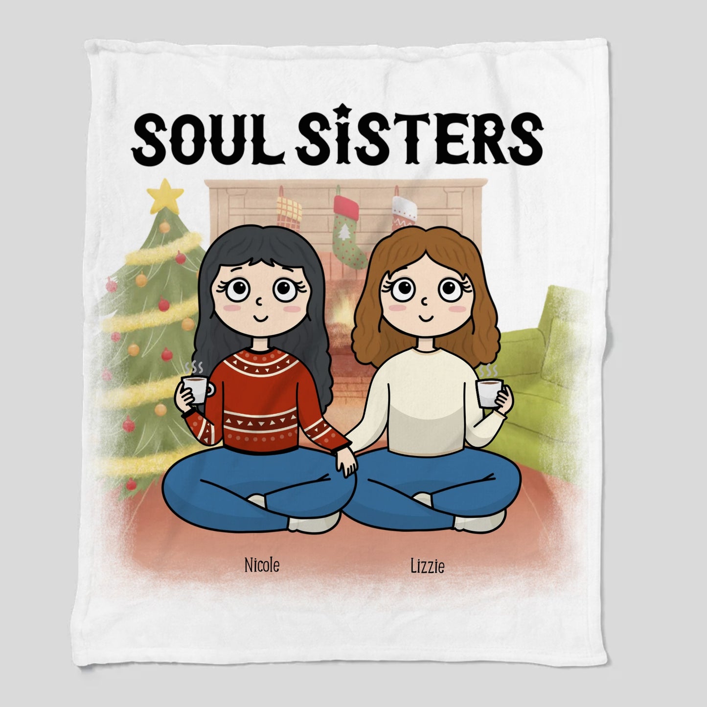 Soul Sisters Cozy Plush Fleece Blanket – 50×60