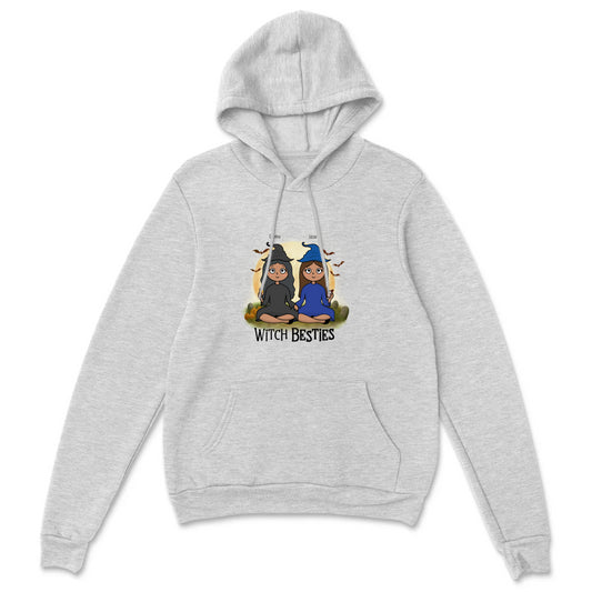 Witch Besties Personalized Halloween Pullover Hoodie